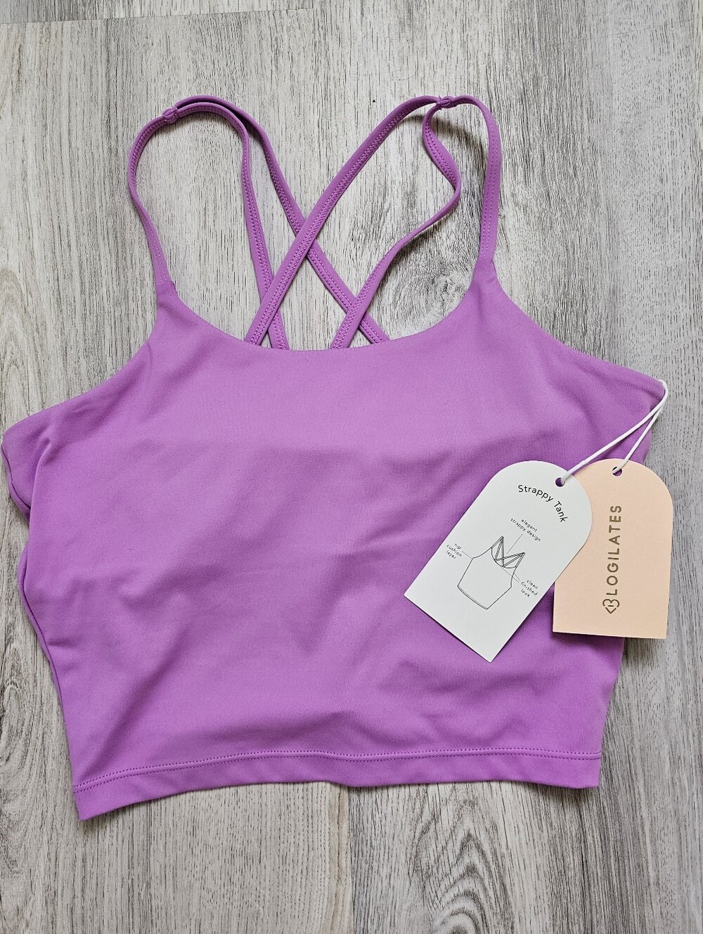 New Blogilates Balletcore Strappy Athletic Tank Top